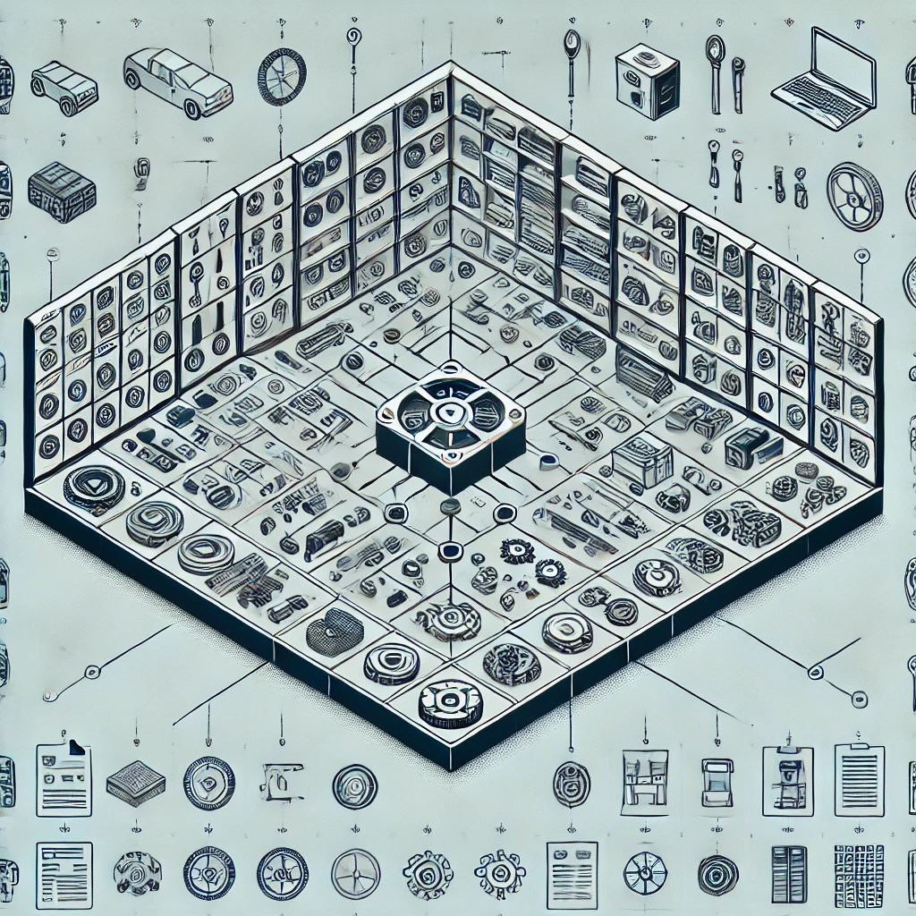 スペアパーツ最適配置：Plant Simulationで稼働停止リスクを低減