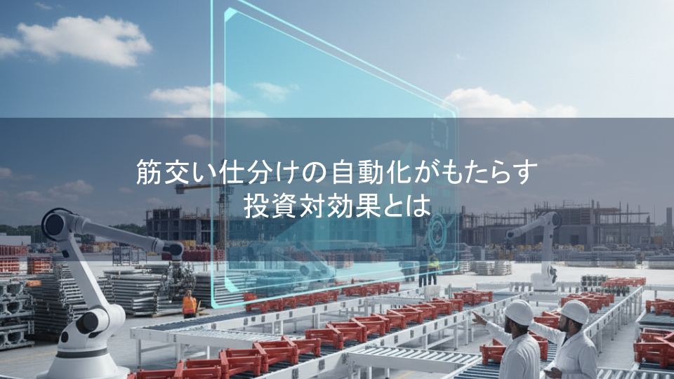 筋交い仕分けの自動化がもたらす投資対効果とは